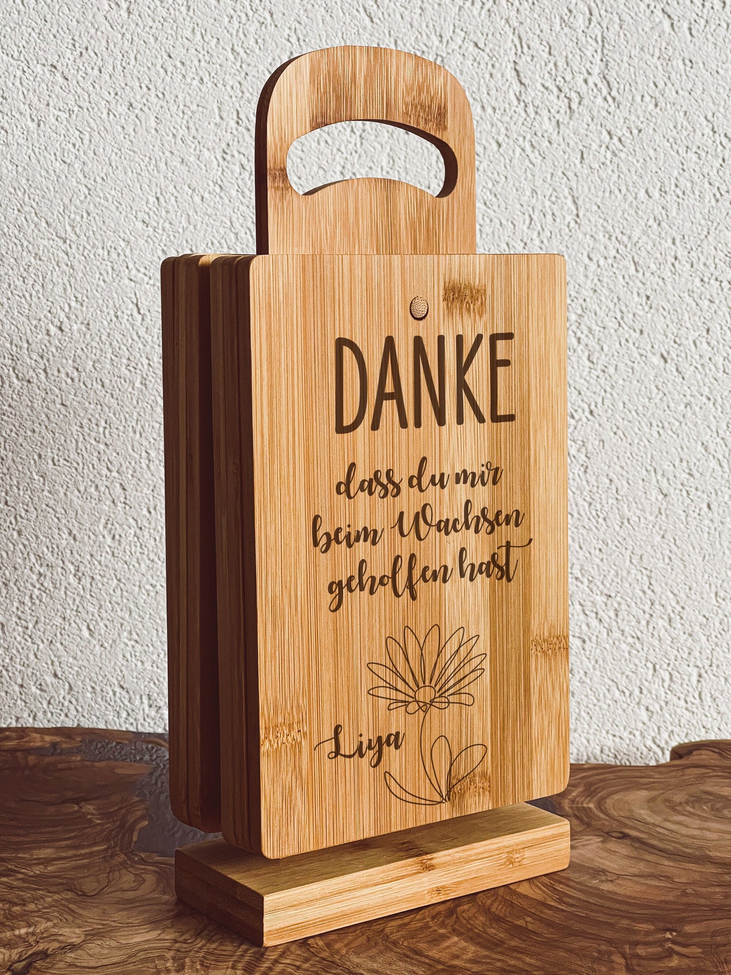 Personalisiertes Brettchen Kindergarten Abschluss – Danke Geschenk Erzieherin