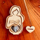Ultraschall Aufsteller Holz – Babybauch Bilderrahmen Schwangerschaft