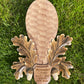 Personalized carved trophy shield for deer, roebuck, antlers, individual wooden hunting trophy, hunting gift