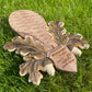 Personalized carved trophy shield for deer, roebuck, antlers, individual wooden hunting trophy, hunting gift