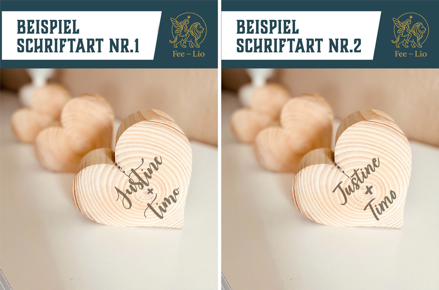 Personalisiertes Holzherz mit Gravur – Massivholz Geschenk zu Muttertag, Hochzeit & Jahrestag