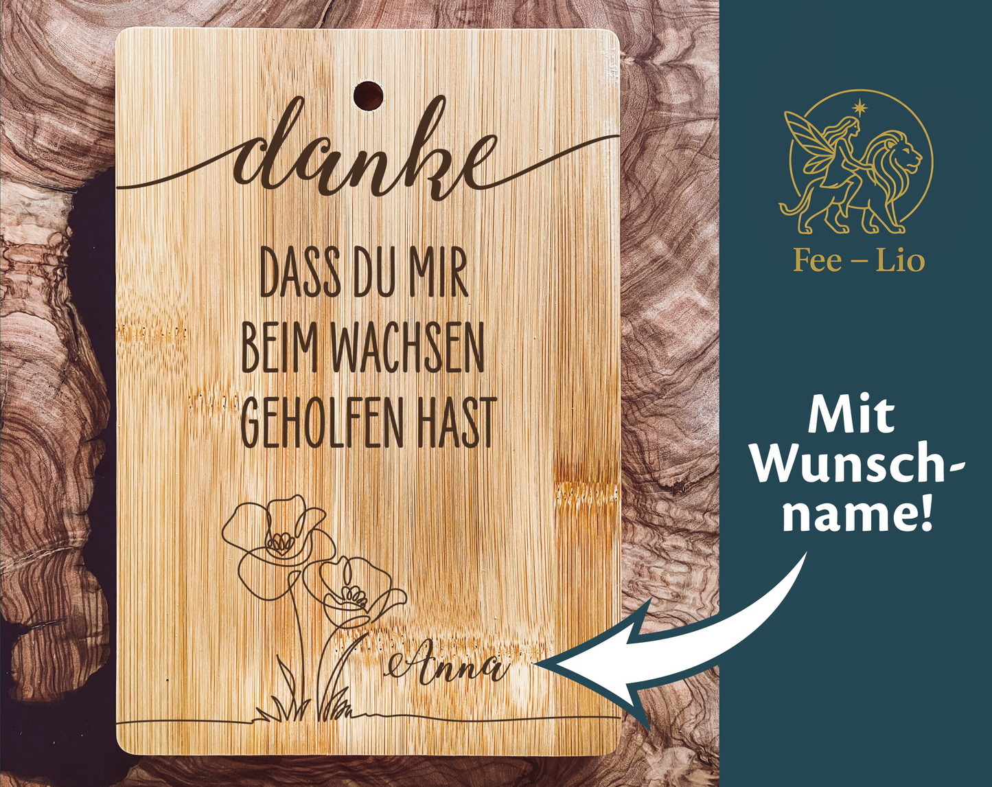 Personalisiertes Brettchen Kindergarten Abschluss – Danke Geschenk Erzieherin