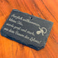 Personalisierte Schiefer Gartenschilder zur Geburt, Geburtsbaum, Hochzeit, Lebensbaum, Pflanzenschilder, Schiefertafeln, Baum des Lebens