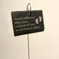 Personalisierte Schiefer Gartenschilder zur Geburt, Geburtsbaum, Hochzeit, Lebensbaum, Pflanzenschilder, Schiefertafeln, Baum des Lebens
