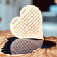 Herz aus Holz mit personalisierter Gravur zur Trauer, Abschied, Beerdigung, Trauerfeier, Erinnerung, Wunschtext auf Holzherz, individuell