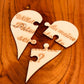 Herz-Puzzle aus Holz, Willst Du meine Patentante sein? – Einzigartiges Geschenk zur Taufe, Taufpatin fragen