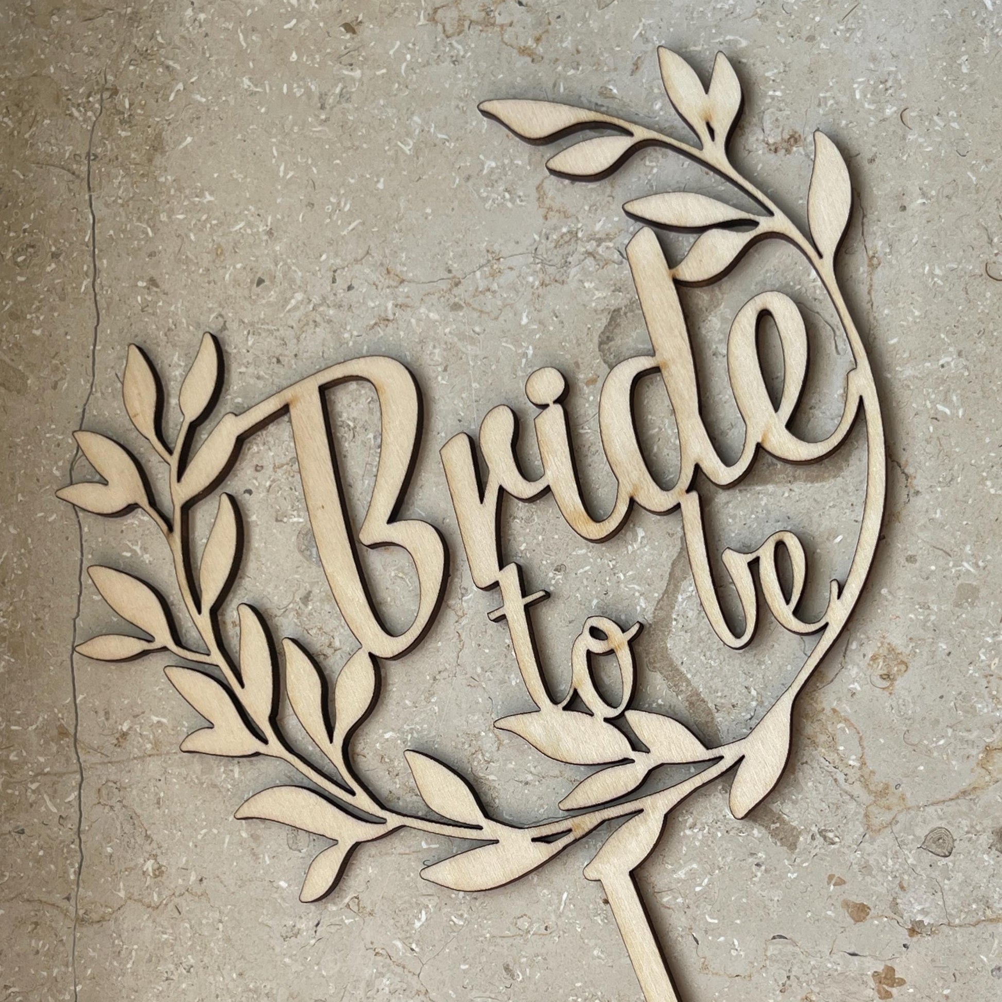 Cake Topper für Junggesellenabschied, JGA für die Braut, Bride to be Deko für Torte,