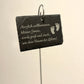 Personalisierte Schiefer-Gartenschilder mit Erdspieß – Kräuterstecker & Bienengarten