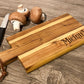 Personalized grill barbeque wooden board with desired text or name, snack board with handle, mountains, hiking, mountains, board with engraving
