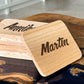Personalisierte Raclette-Untersetzer aus Holz – Pfännchen-Halter mit Name & Sprüchen