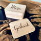 Personalisierte Raclette-Untersetzer aus Holz – Pfännchen-Halter mit Name & Sprüchen