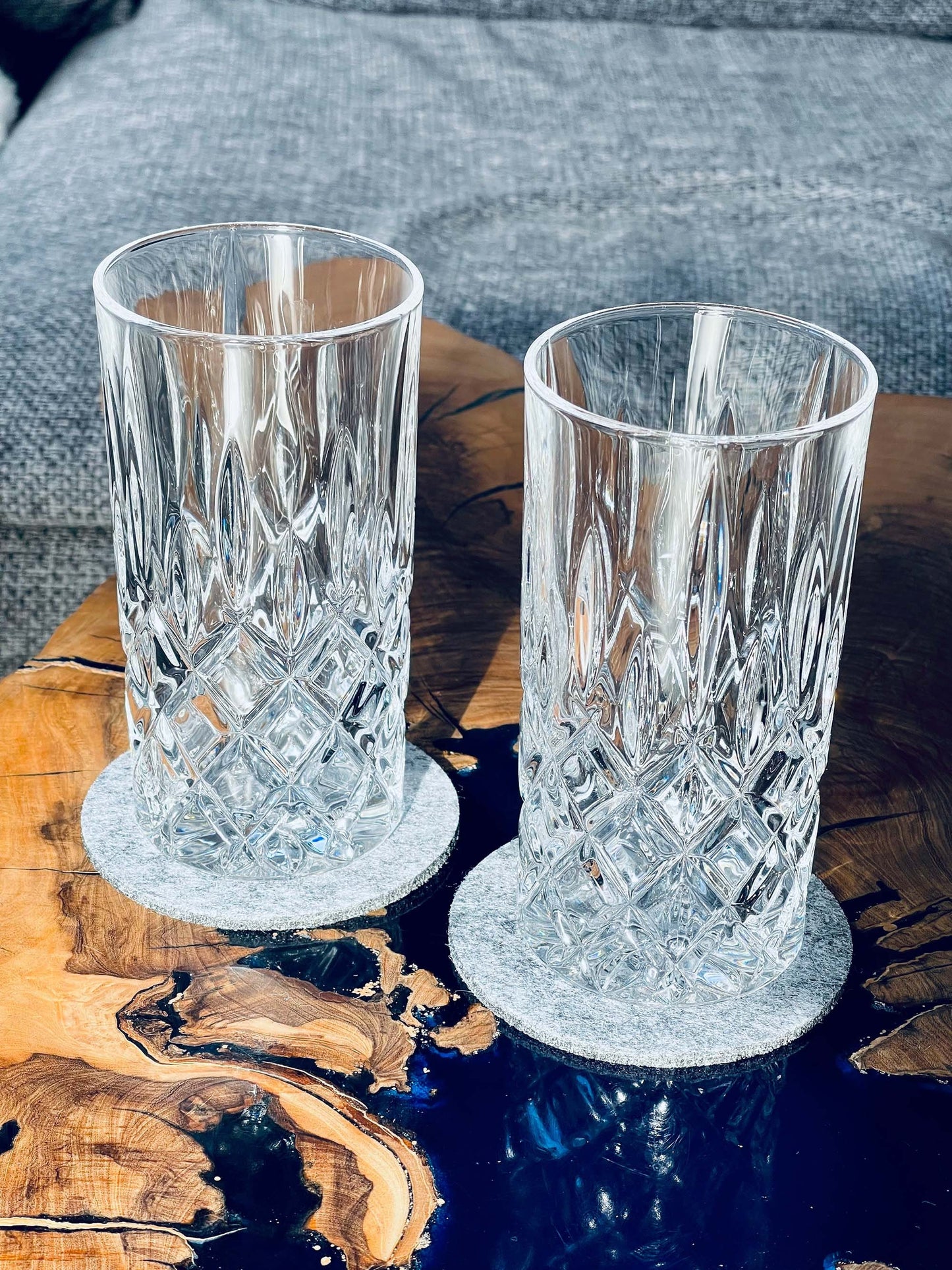 Personalisierte Filz-Untersetzer mit Name – Lustiges Geschenk für Weinliebhaber