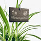 Personalisierte Schiefer-Gartenschilder mit Erdspieß – Kräuterstecker & Bienengarten