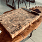 XXL Akazien Stirnholz Schneidebrett personalisiert – Massives BBQ-Brett (42x30x4cm)