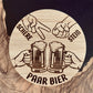 Bier-Untersetzer aus Bambus mit Spruch – Lustiges Geschenk für Männer