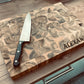 XXL Akazien Stirnholz Schneidebrett personalisiert – Massives BBQ-Brett (42x30x4cm)