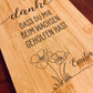 Personalisiertes Brettchen Kindergarten Abschluss – Danke Geschenk Erzieherin