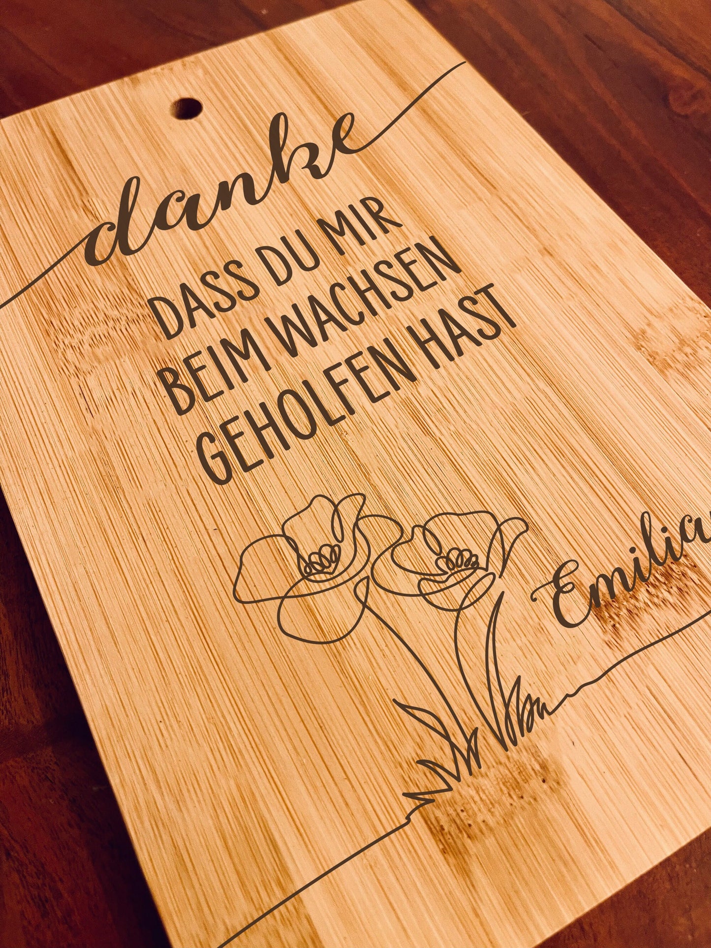 Personalisiertes Brettchen Kindergarten Abschluss – Danke Geschenk Erzieherin