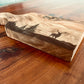 Personalisierter Olivenholz-Vesperbrett Jäger – Hirsch-Gravur & Name (22 cm)