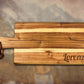 Personalisiertes Grill & BBQ Holzbrett Akazie – Vesperbrett mit Name & Griff