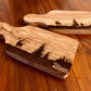 Personalisierter Olivenholz-Vesperbrett Jäger – Hirsch-Gravur & Name (22 cm)